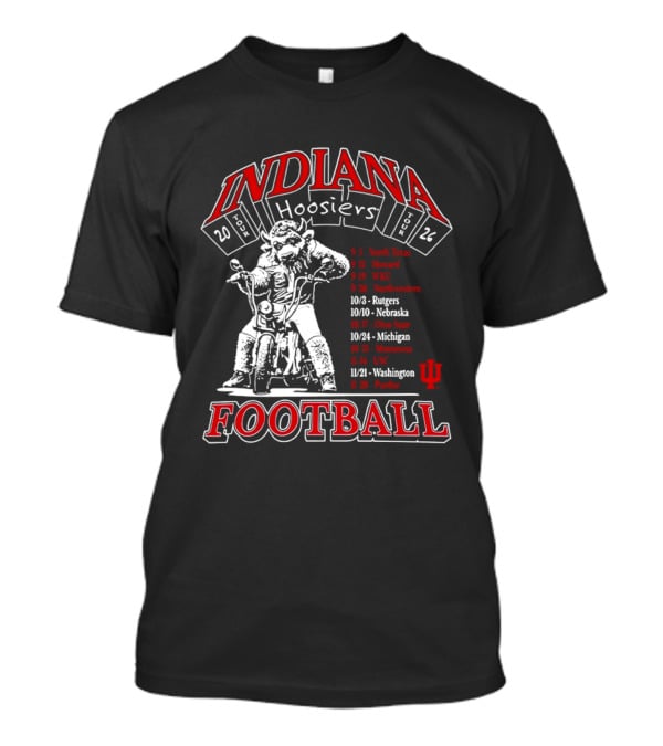Indiana Hoosiers 2026 Football Schedule T-Shirt