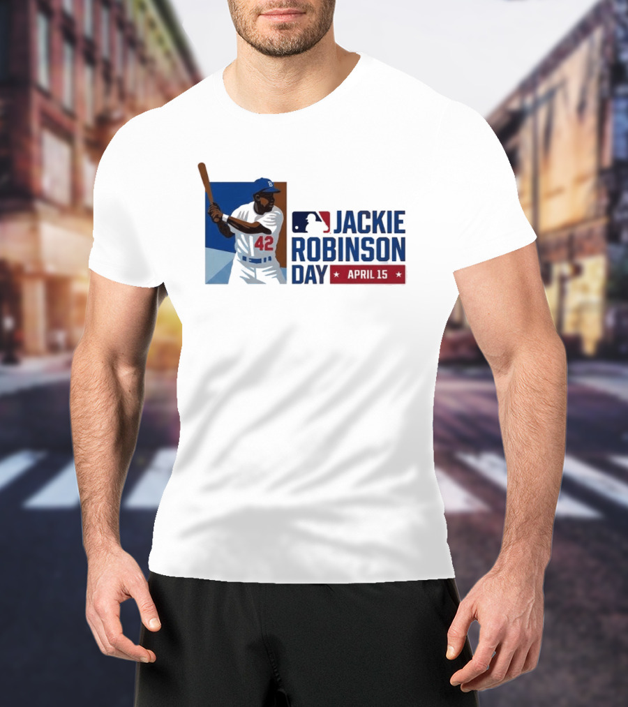 Jackie Robinson Day April 15 MLB 42 Iconic Baseball Legend T-Shirt