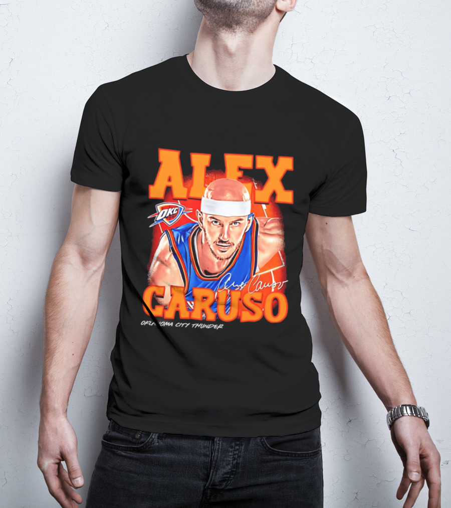 Alex Caruso Oklahoma City Thunder OKC Basketball Airbrush T-Shirt