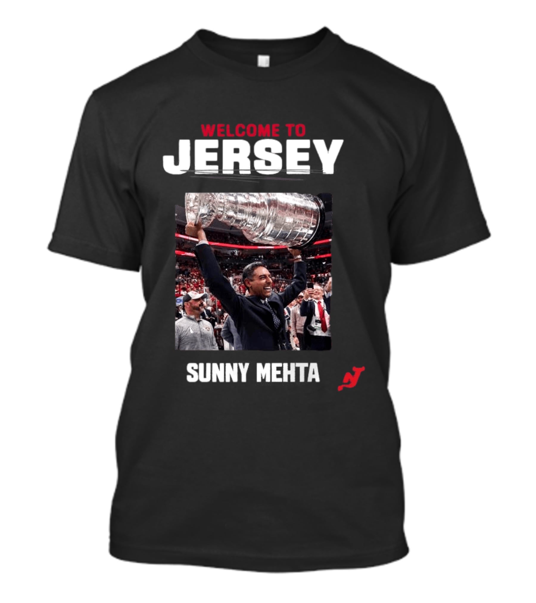 Welcome To Jersey New Jersey Devils Sunny Mehta Stanley Cup T-Shirt