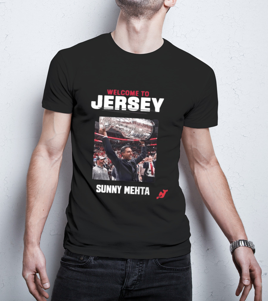 Welcome To Jersey New Jersey Devils Sunny Mehta Stanley Cup T-Shirt
