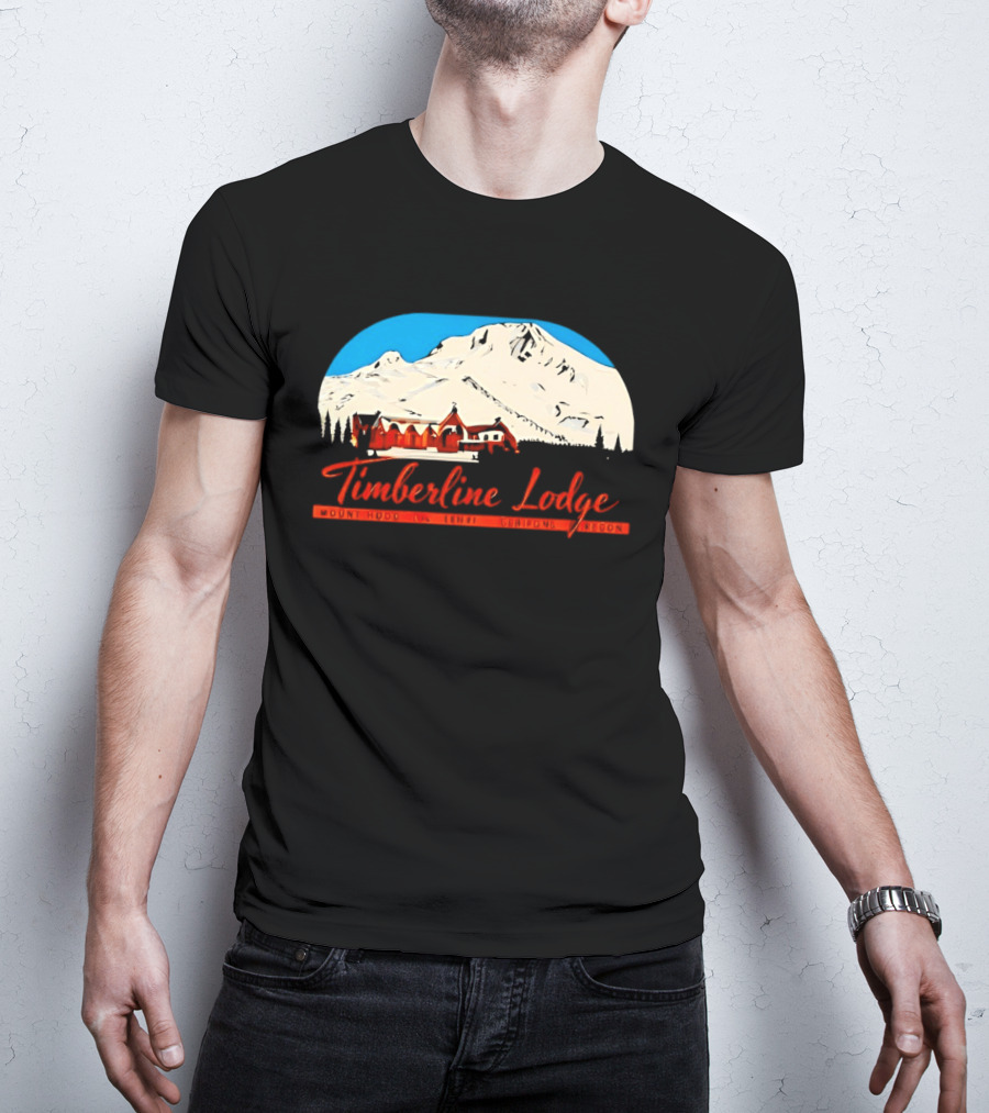 Timberline Lodge Mount Hood Ski Mountain Retreat Oregon T-Shirt