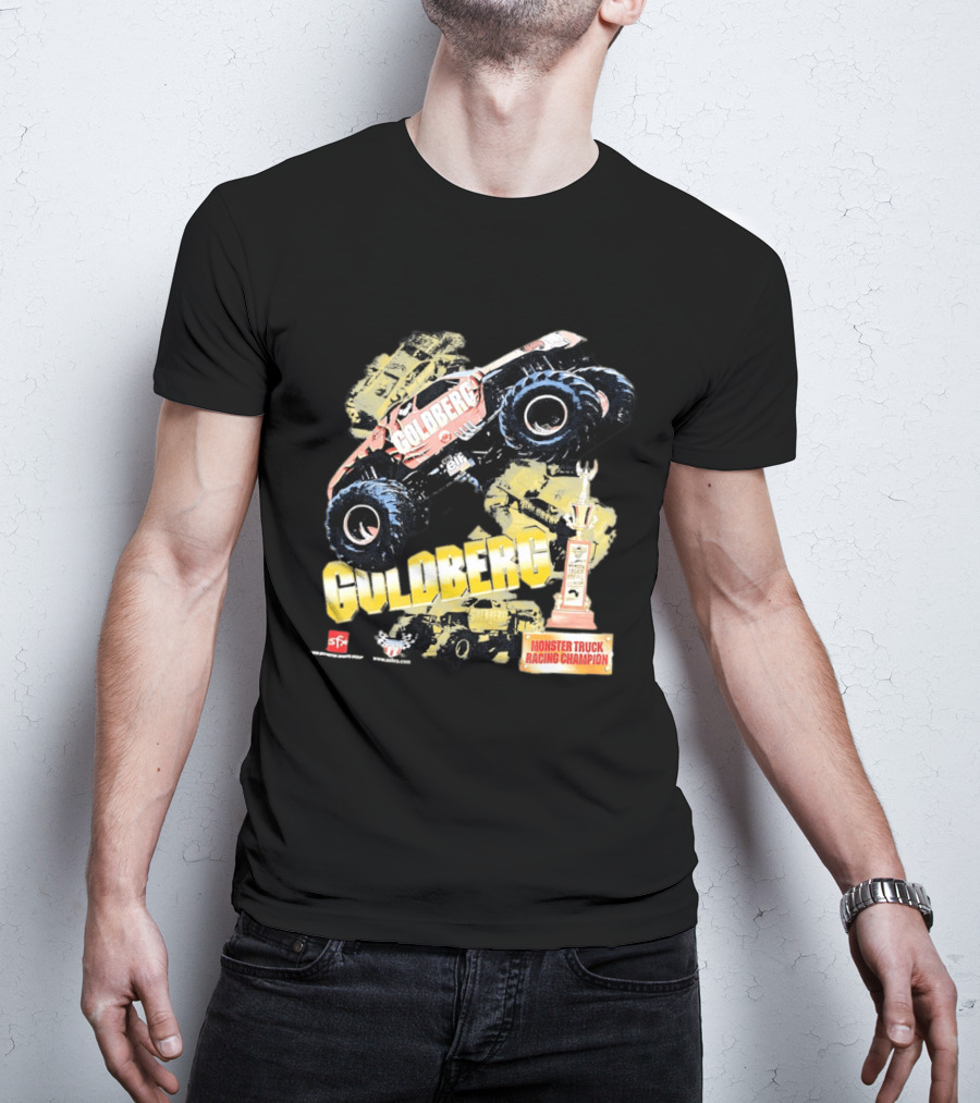 GOLDBERG Monster Truck Racing Champion Trophy SFX Block Party T-Shirt