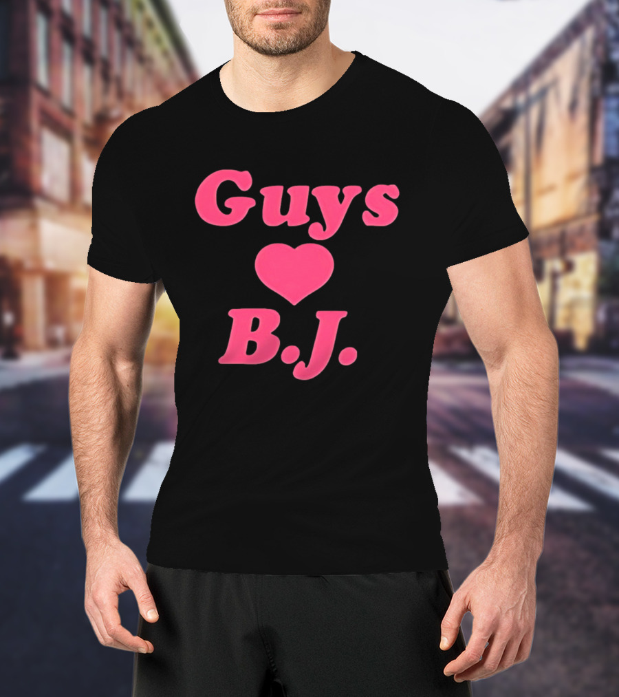 Guys Heart B.J. Pink T-Shirt