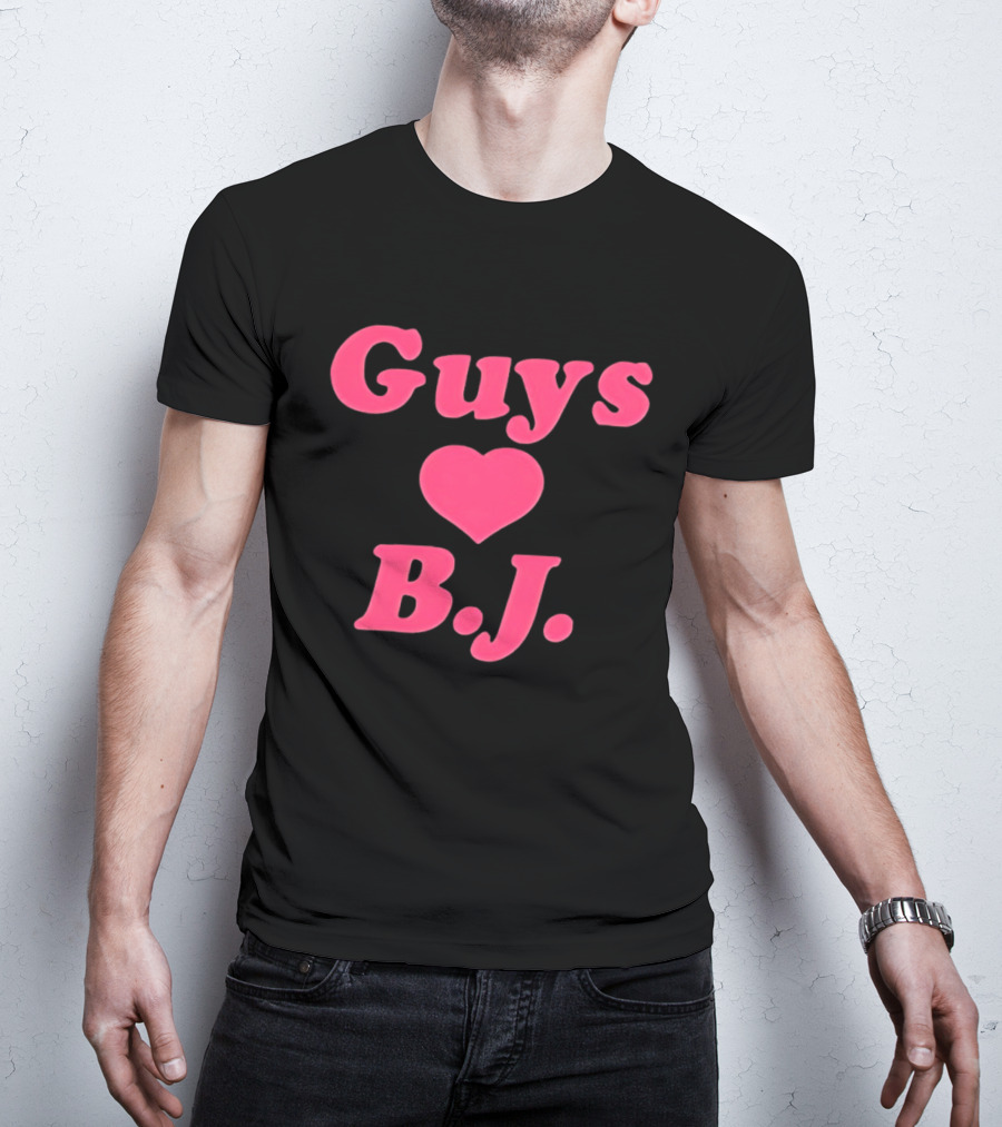 Guys Heart B.J. Pink T-Shirt