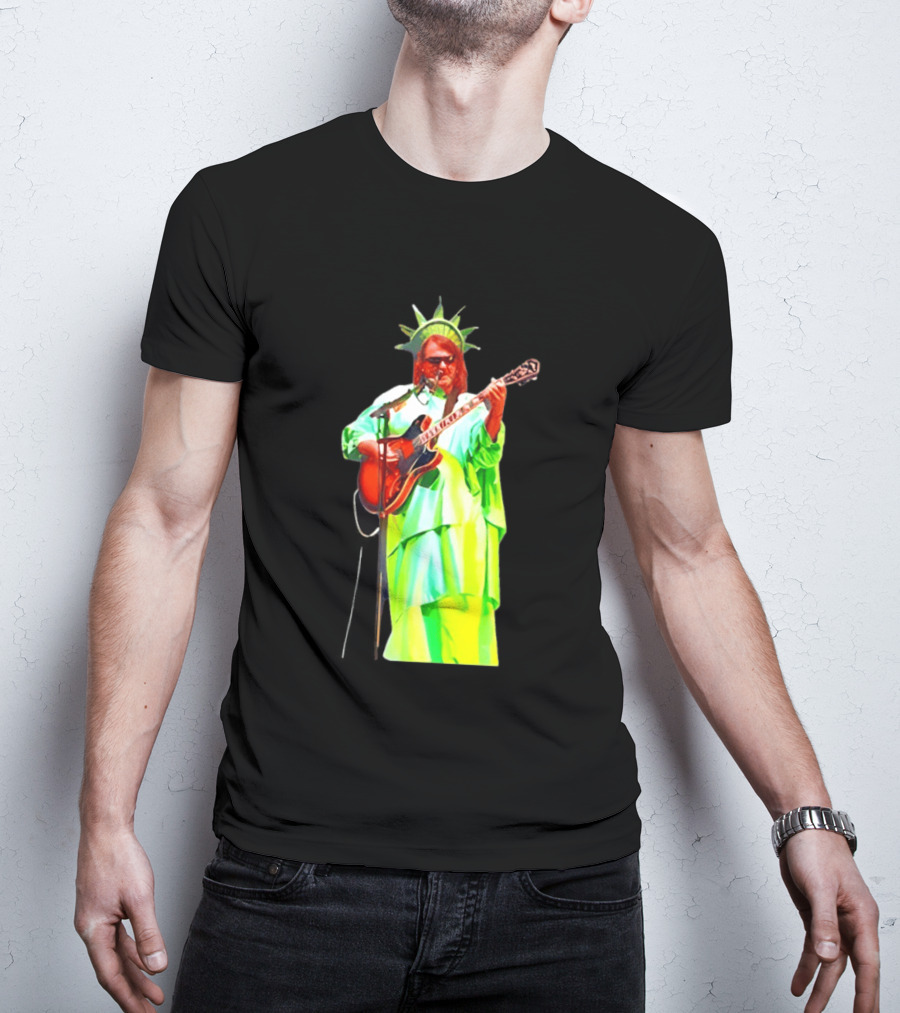 Randy Crabtree Widespread Panic Statue Of Liberty Guitarist T-Shirt