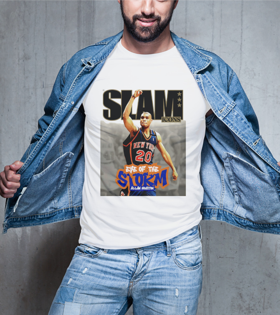 Slam Icons New York Knicks Allan Houston Eye Of The Storm T-Shirt