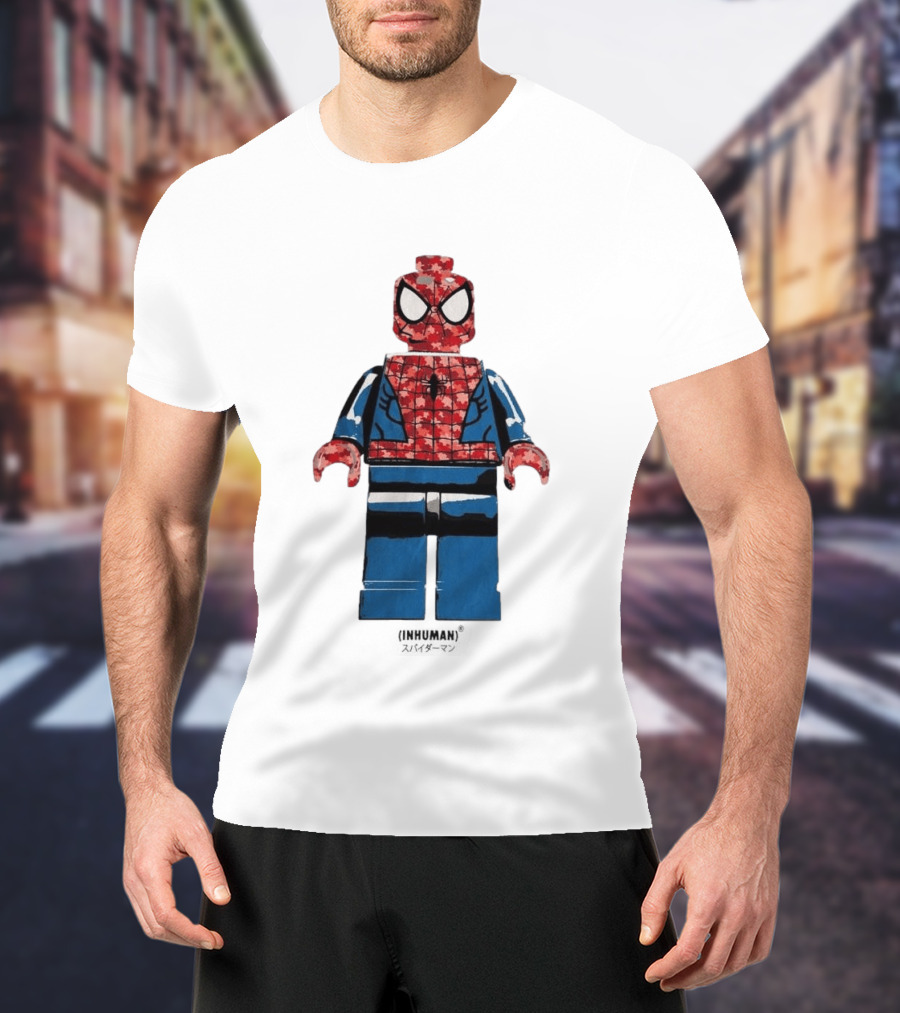 Spider Man LEGO Inhuman Figure Block T-Shirt