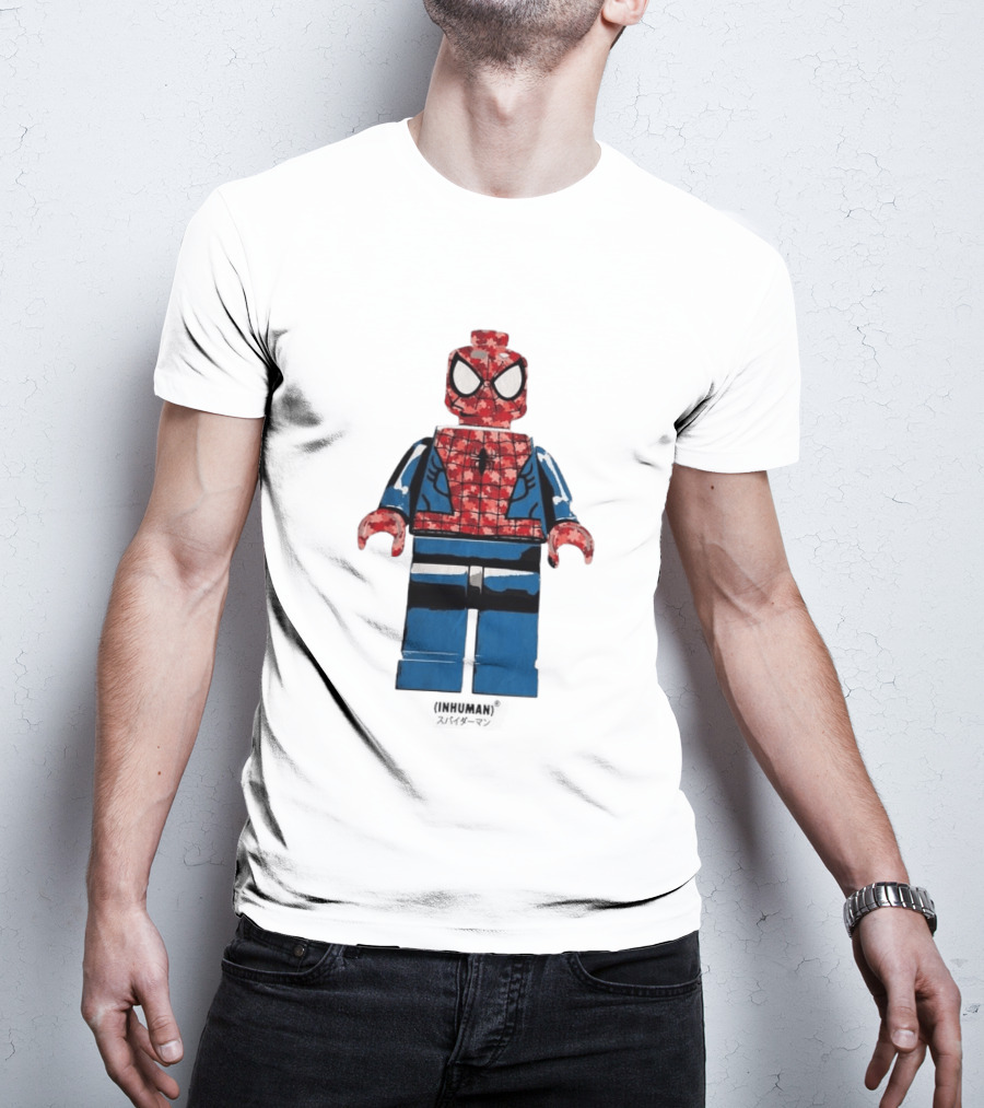 Spider Man LEGO Inhuman Figure Block T-Shirt