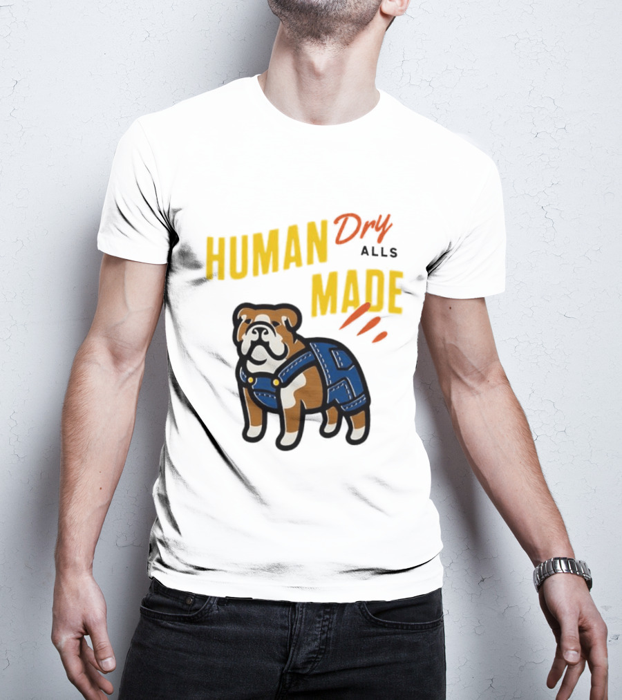 Human Made Dry Alls Bulldog In Overalls T-Shirt