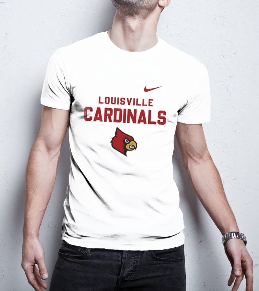 Louisville Cardinals NCAA Heartbeat True Fans Nike Sportswear T-Shirt