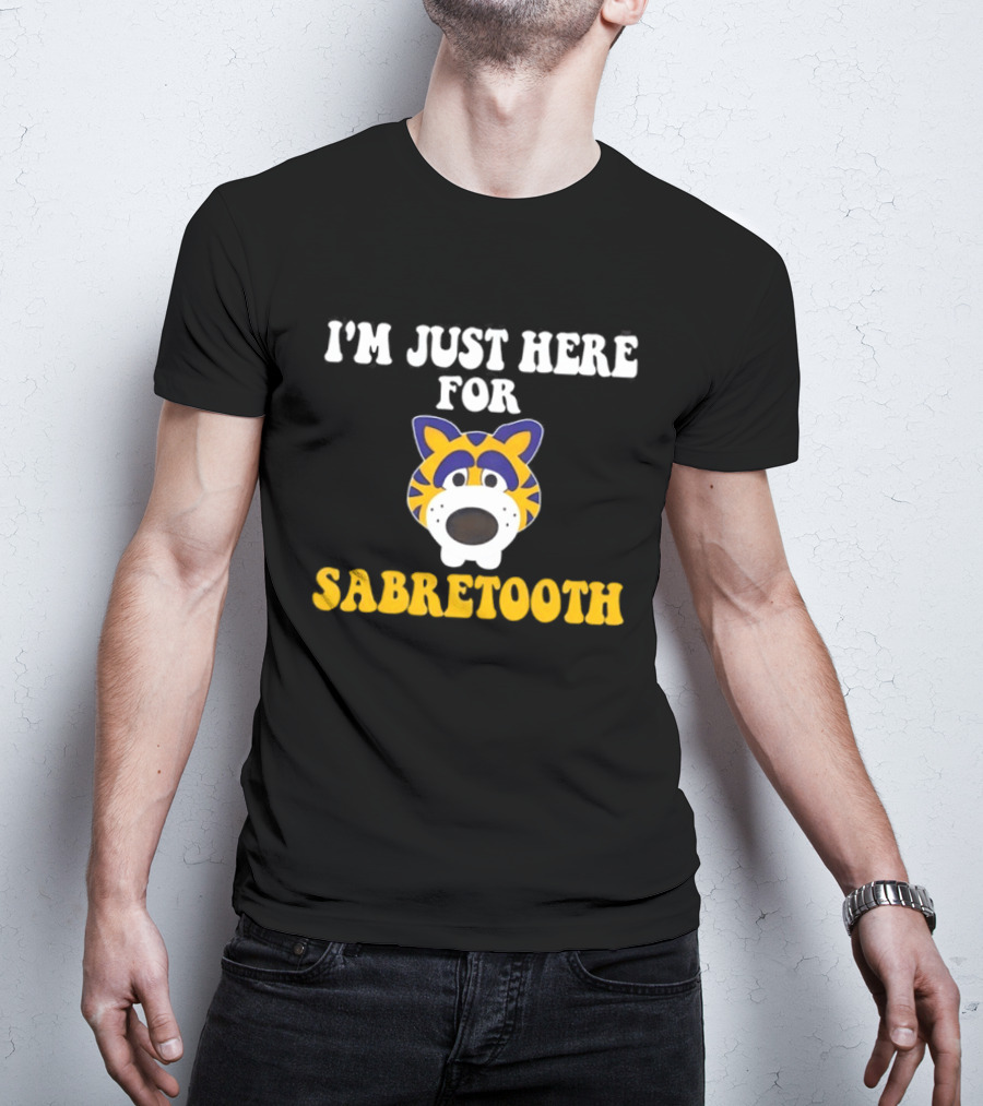 I'm Just Here For Sabretooth Buffalo Sabres Hockey Fan T-Shirt