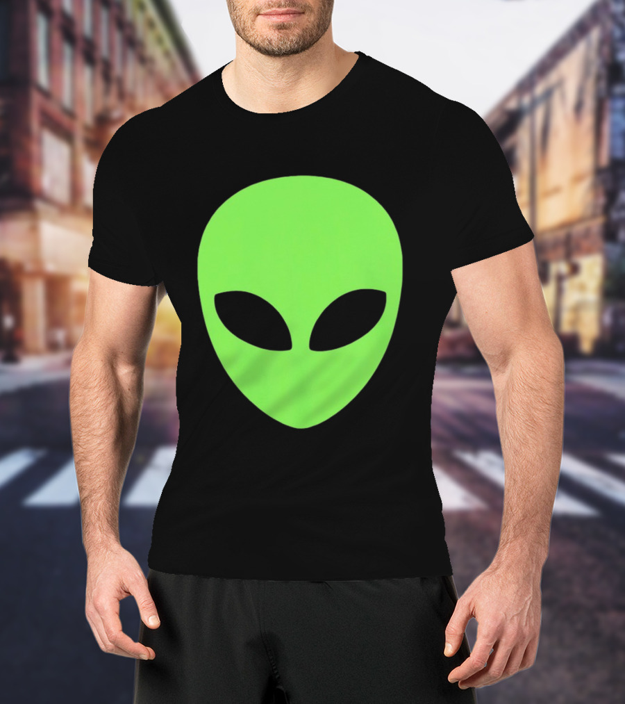 Alien Face 2026 Green Mask T-Shirt
