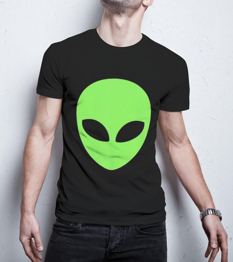 Alien Face 2026 Green Mask T-Shirt