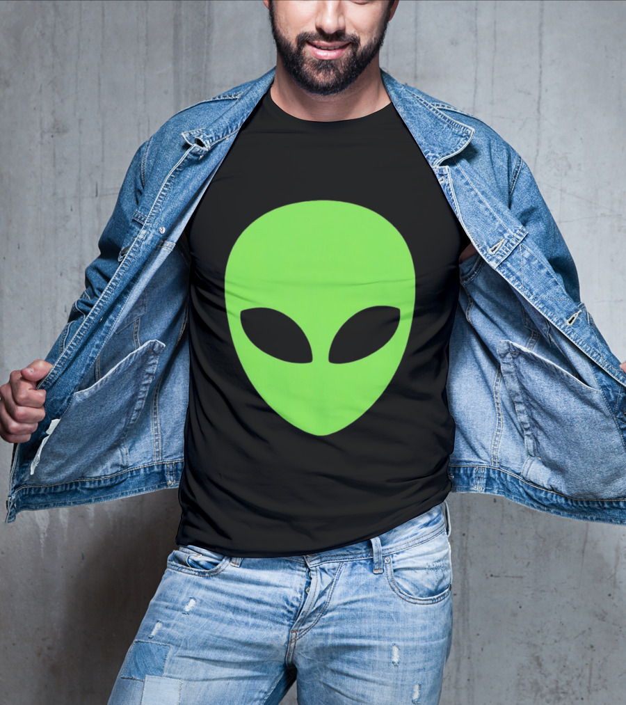 Alien Face 2026 Green Mask T-Shirt