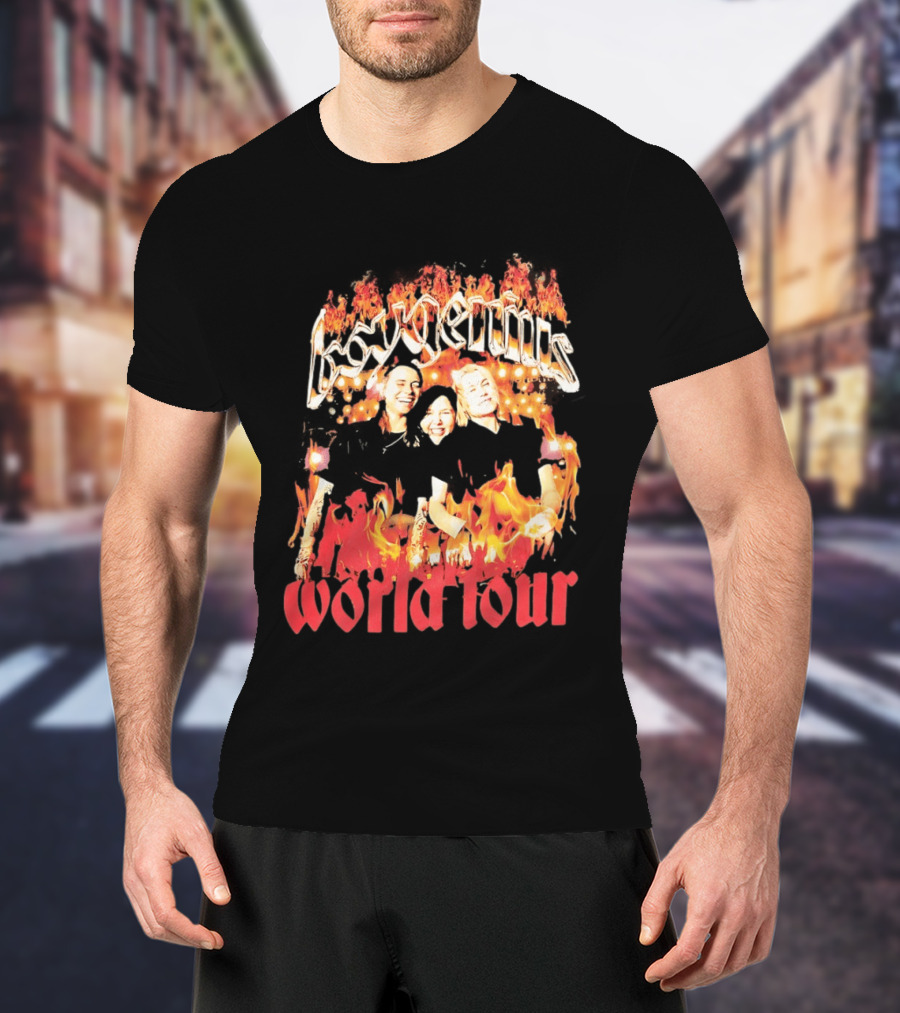 Boygenius World Tour Flaming Portraits T-Shirt