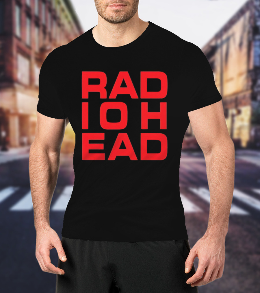 Radiohead BK 25 Bassic Red Text Block T-Shirt
