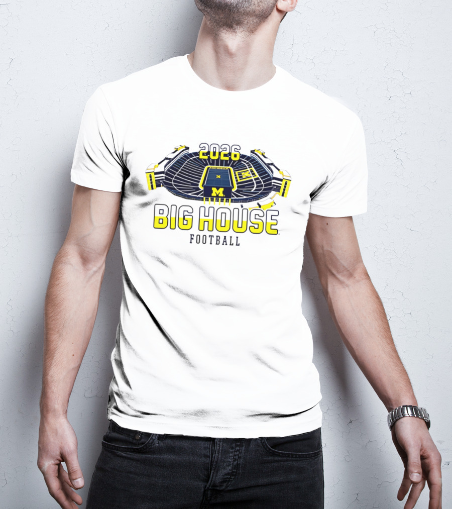 2026 Big House Michigan Wolverines Football Stadium T-Shirt