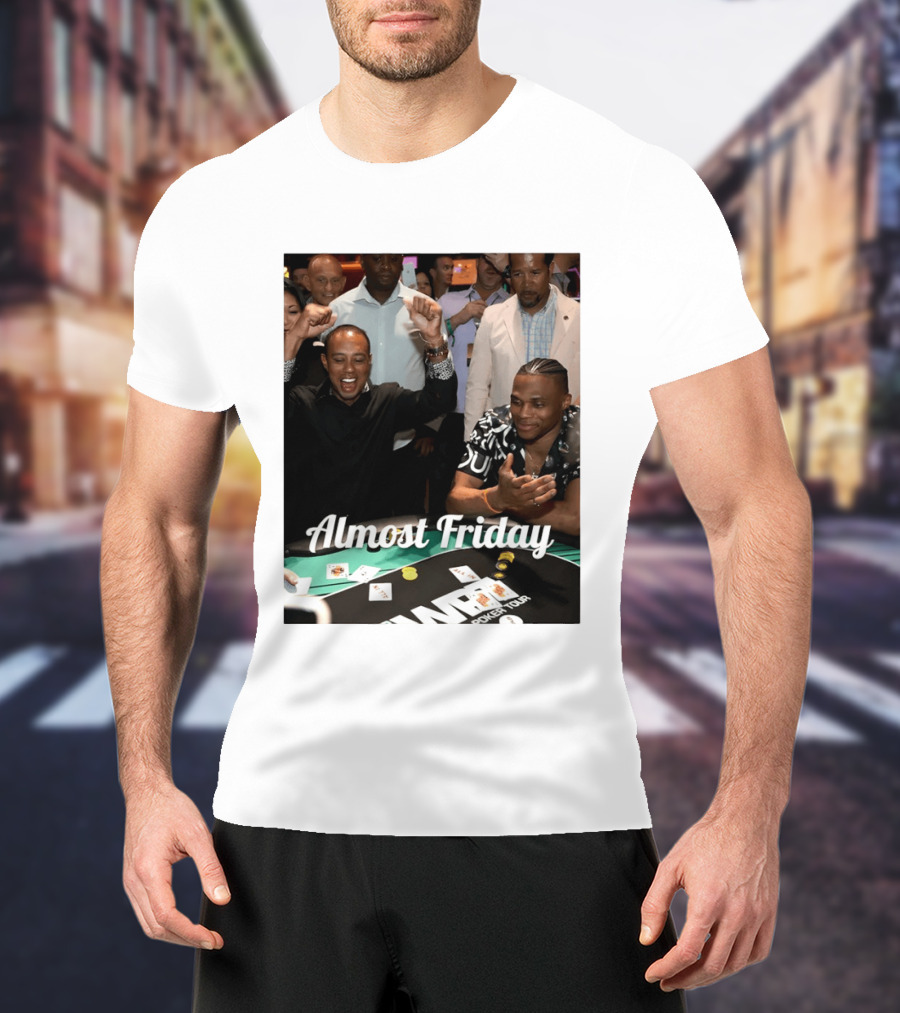 Tiger Woods World Poker Tour Almost Friday Celebration T-Shirt