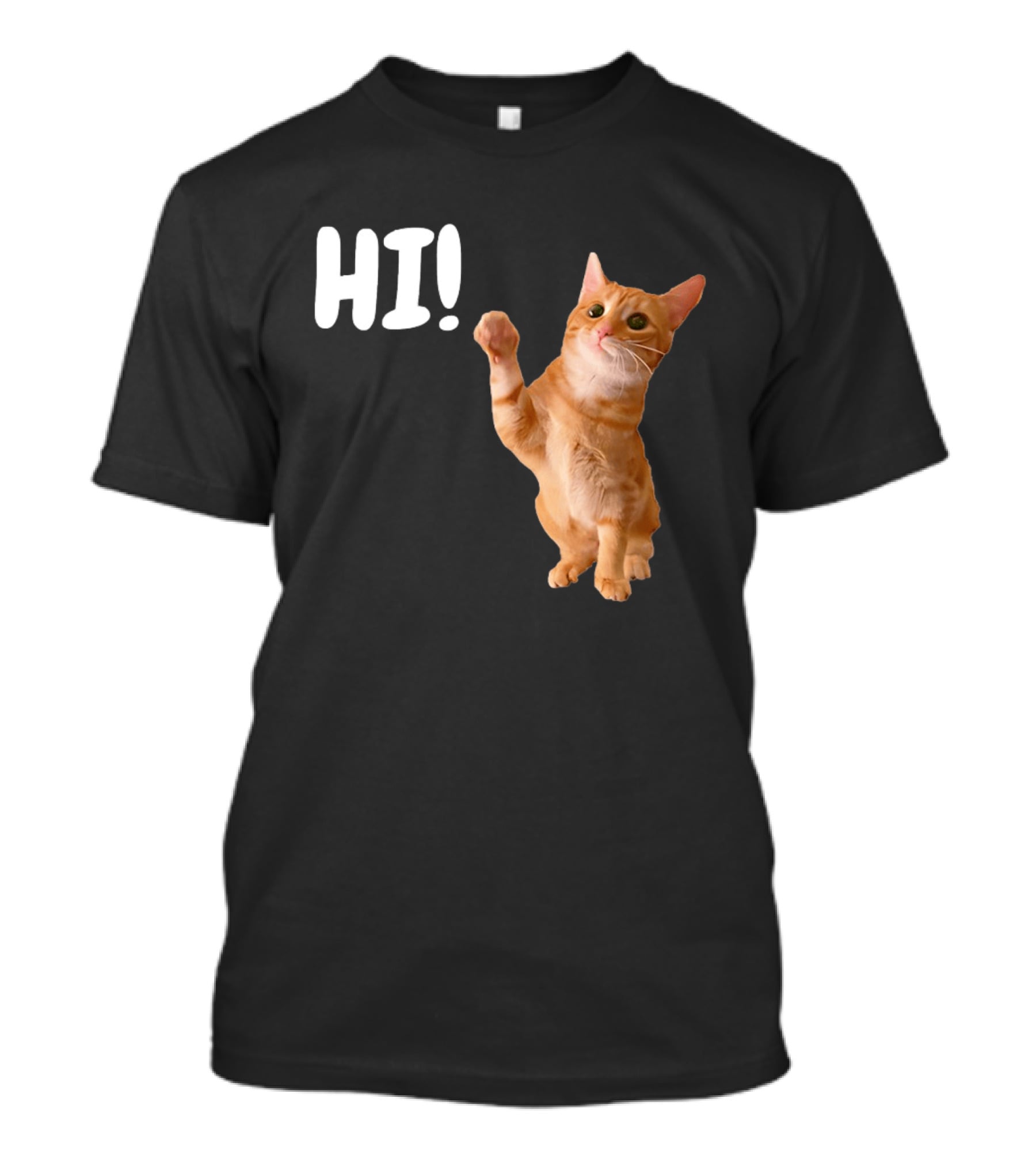 Cat Dandy Hi Paw Wave T-Shirt