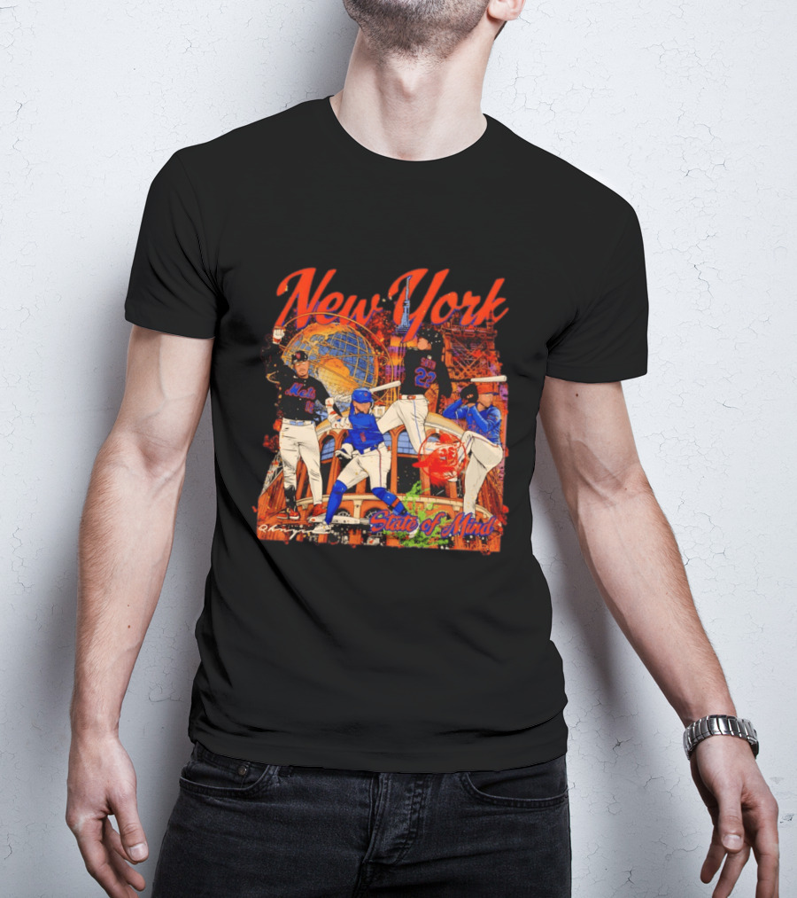 New York Mets Francisco Lindor Pete Alonso 16 12 State Of Mind T-Shirt