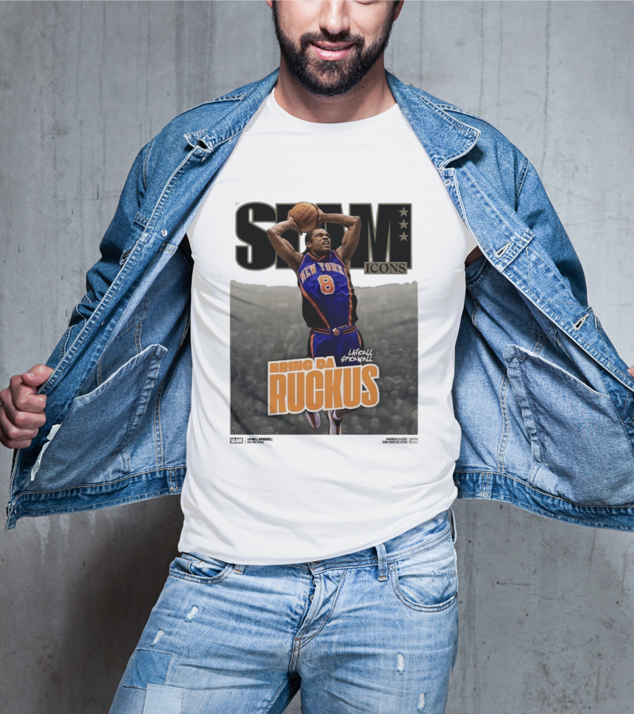 Slam Icons Latrell Sprewell Bring Da Ruckus New York Knicks T-Shirt