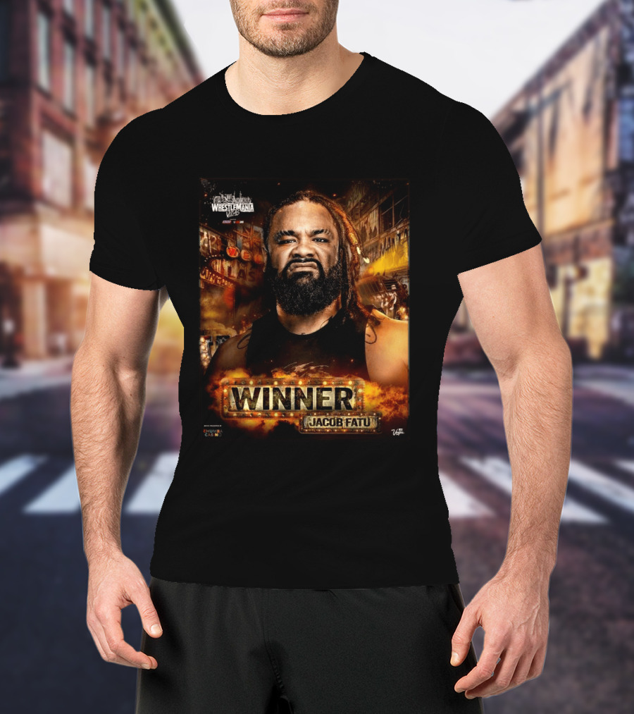 WrestleMania 42 Winner Jacob Fatu WWE 2026 Las Vegas T-Shirt