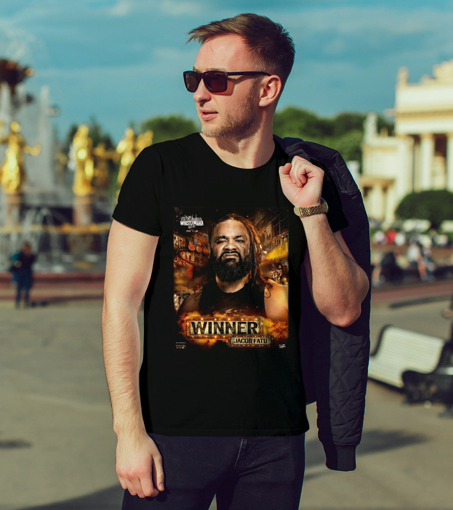 WrestleMania 42 Winner Jacob Fatu WWE 2026 Las Vegas T-Shirt