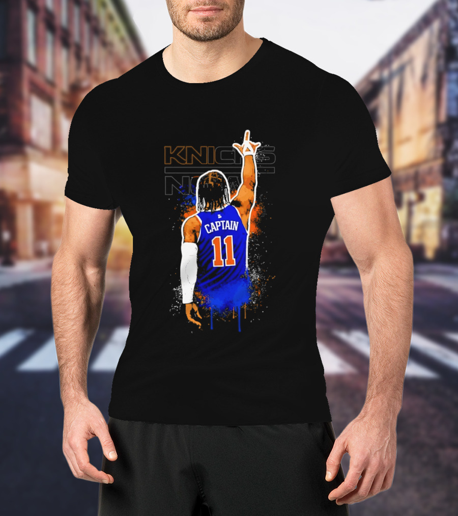 Knicks Captain Number 11 Jalen Brunson New York T-Shirt
