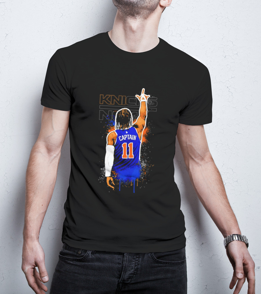 Knicks Captain Number 11 Jalen Brunson New York T-Shirt