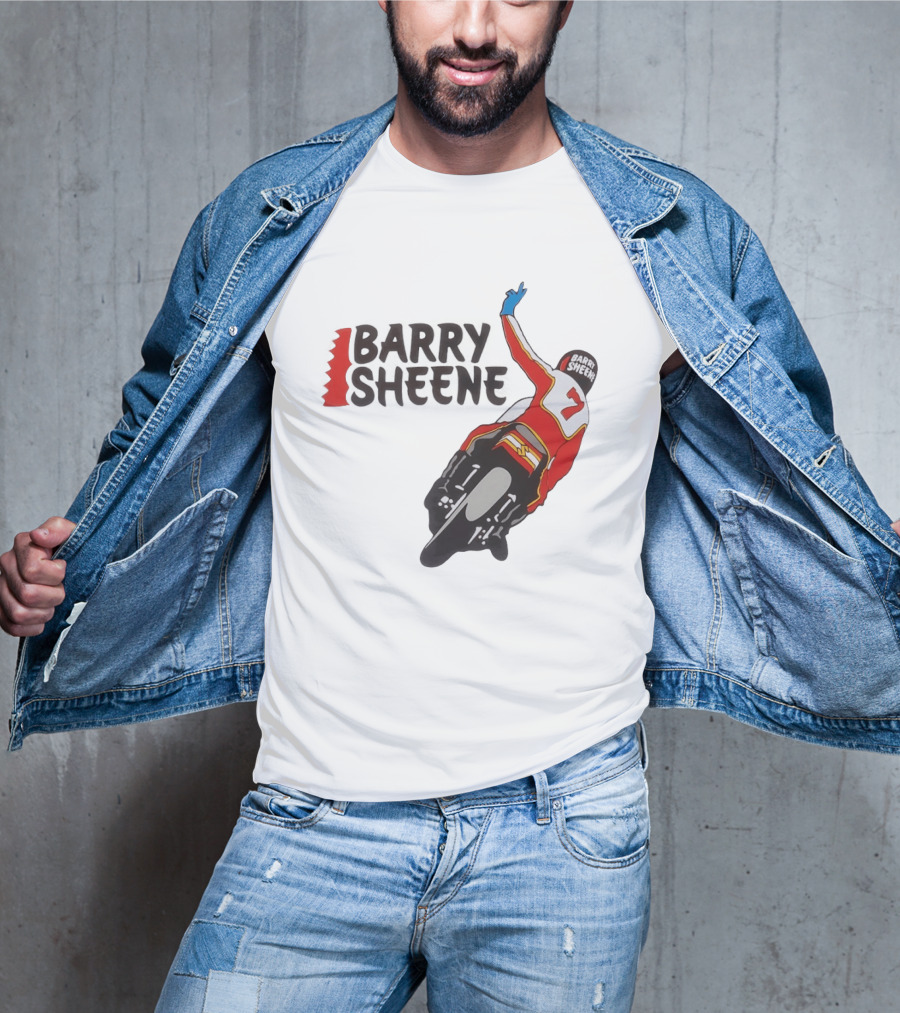 Barry Sheene Racing Number 7 Vintage Motorcycle Racer T-Shirt