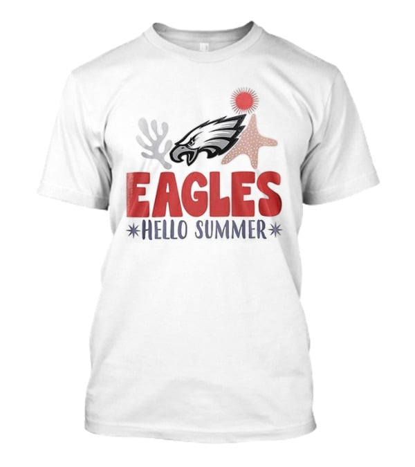 Philadelphia Eagles Hello Summer Tropical Vibes T-Shirt