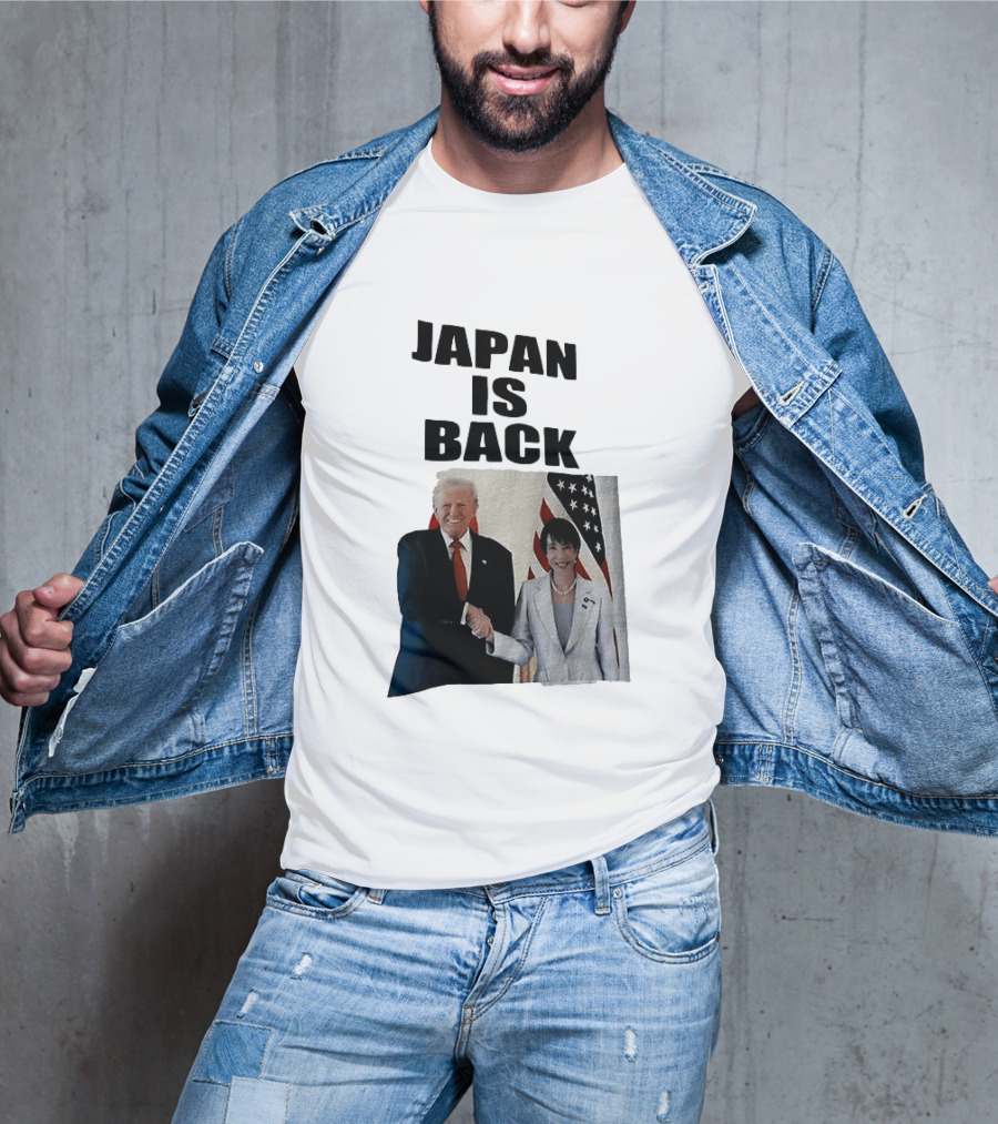 Japan Is Back Trump Political Image With Flags T-Shirt