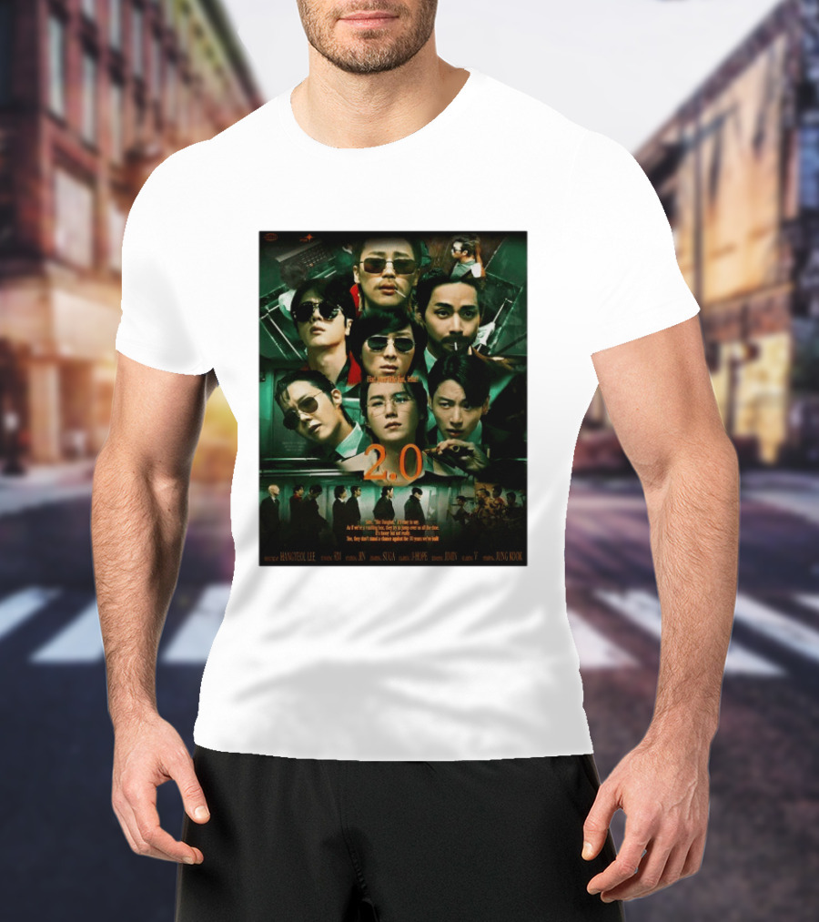 BTS 2.0 Arirang Tour 2026 Group RM Jin Suga J Hope Jimin V Jung Kook Hangseok Lee Jung Kook T-Shirt