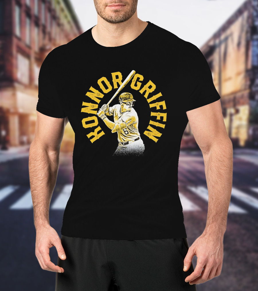 Pittsburgh Pirates Konnor Griffin Number 6 Baseball Swing T-Shirt