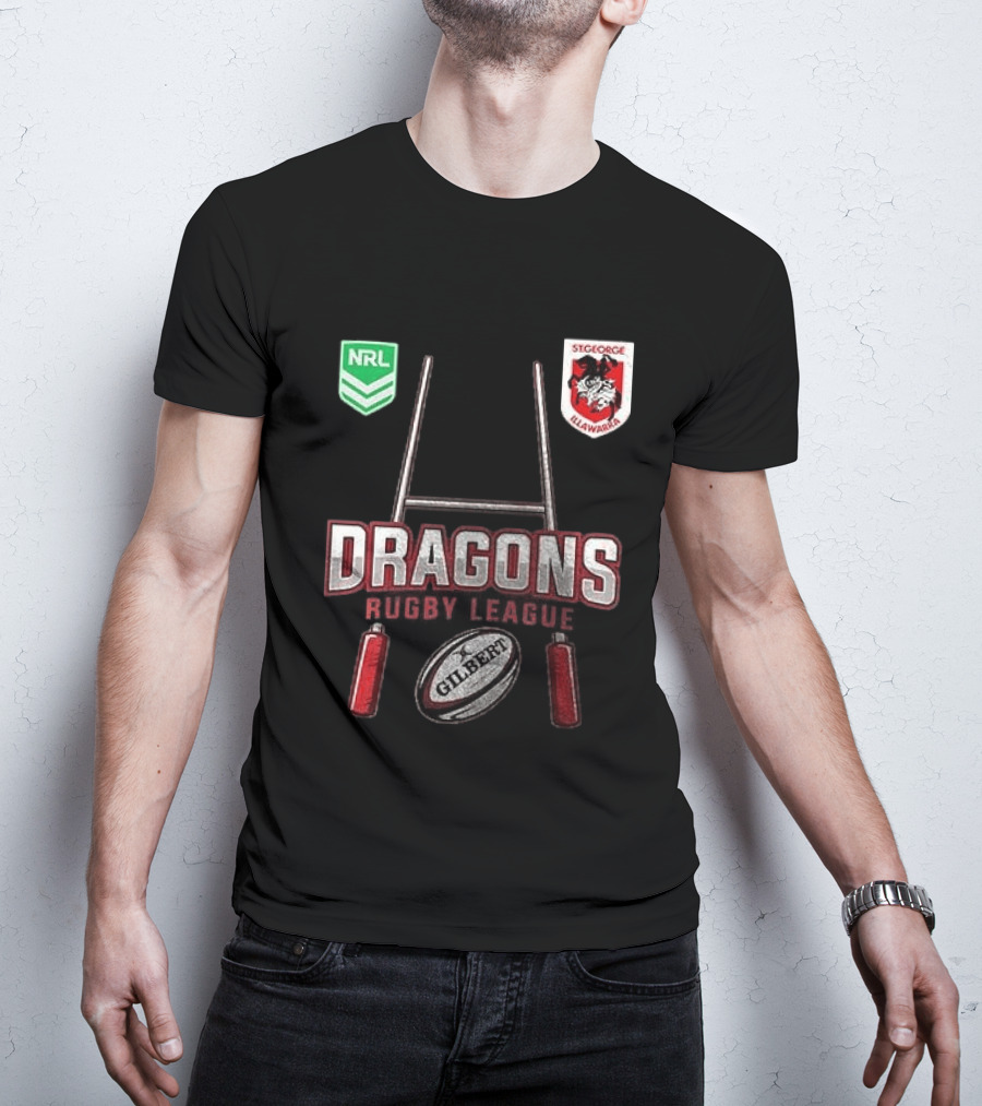 St George Illawarra Dragons Rugby League NRL Gilbert Ball T-Shirt