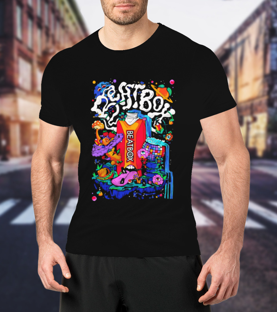 Trippy BeatBox World Psychedelic Disco Vibes T-Shirt