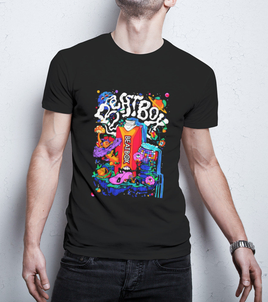 Trippy BeatBox World Psychedelic Disco Vibes T-Shirt
