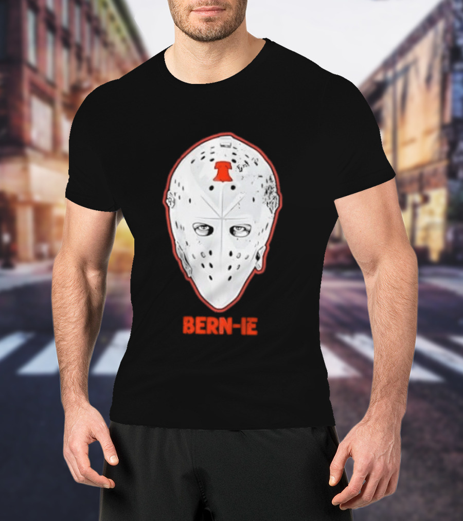 Bern Ie Philadelphia Hockey Liberty Bell Goalie Mask T-Shirt
