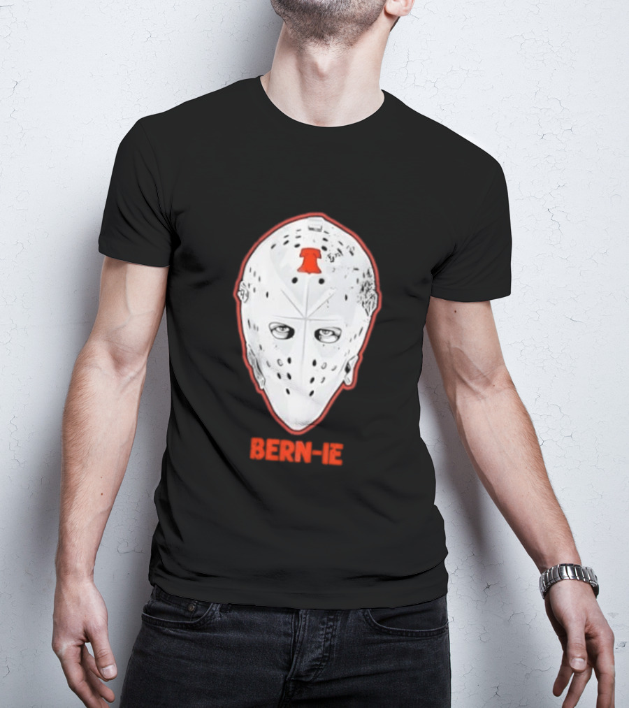 Bern Ie Philadelphia Hockey Liberty Bell Goalie Mask T-Shirt