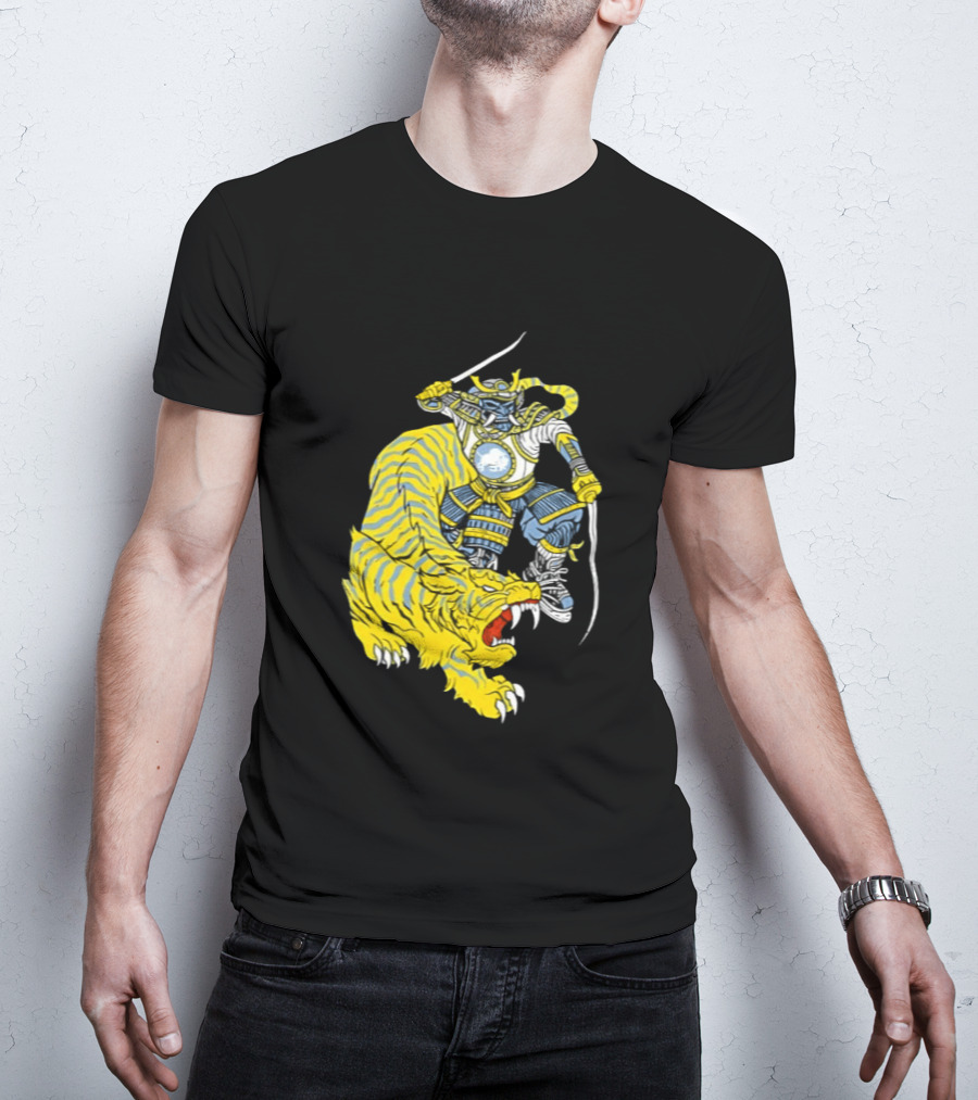 Buffalo Sabres Knight Battling Fierce Sabretooth Tiger T-Shirt