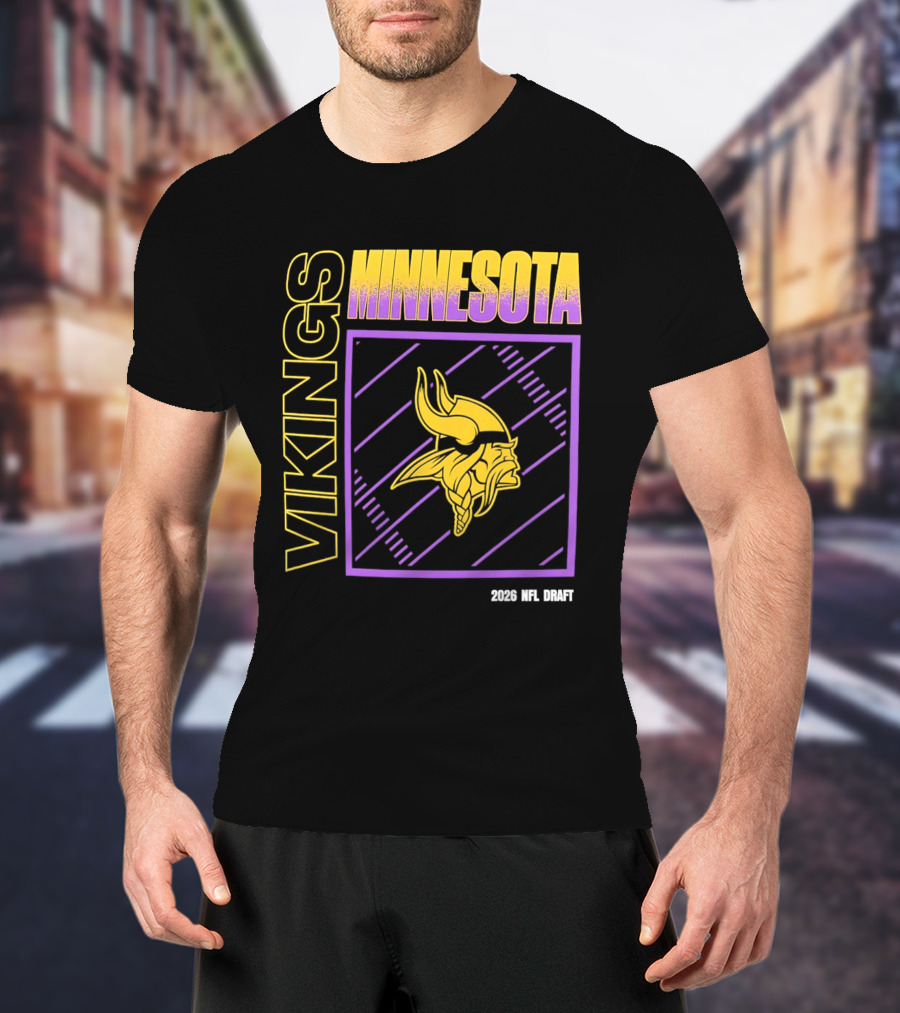 Minnesota Vikings 2026 Nfl Draft T-Shirt
