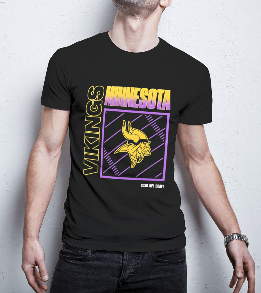 Minnesota Vikings 2026 Nfl Draft T-Shirt