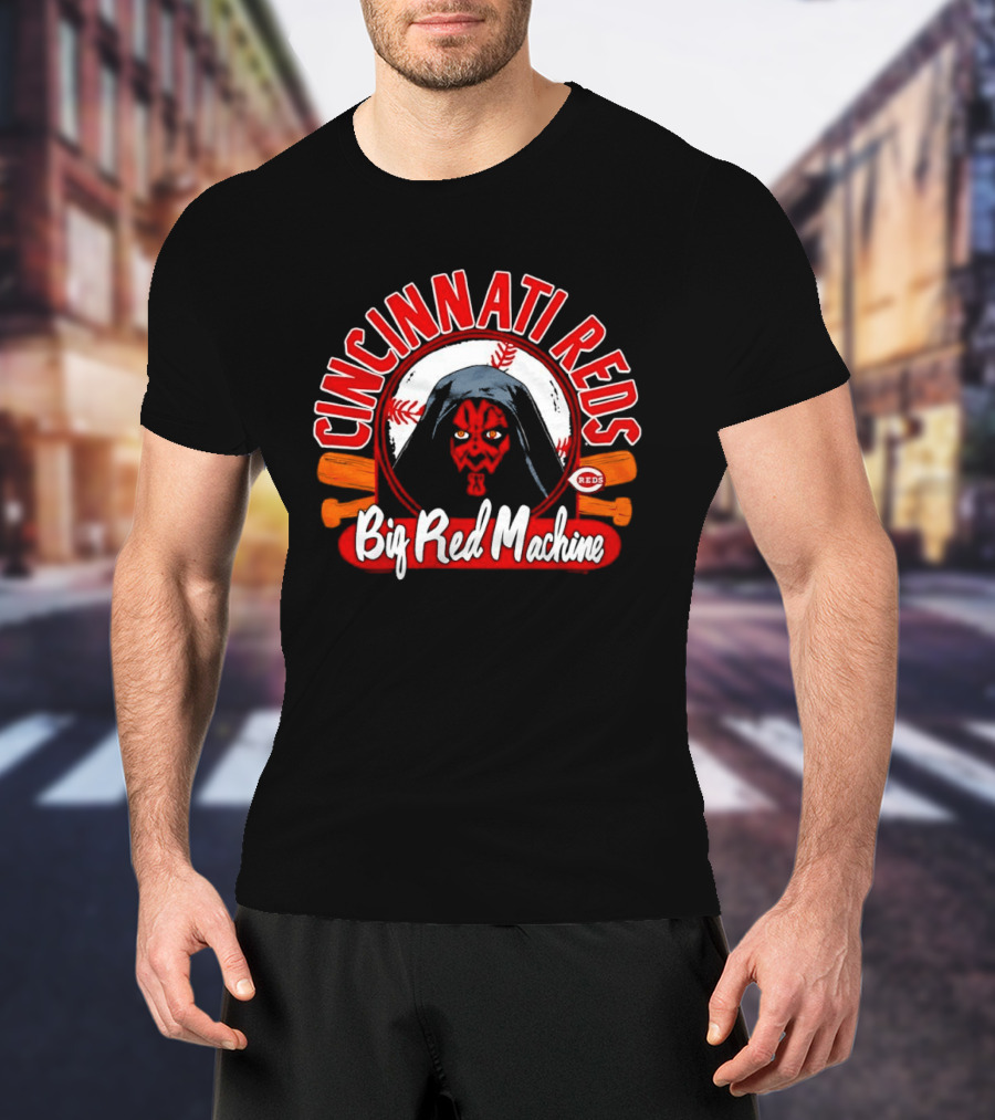 Cincinnati Reds Big Red Machine Star Wars Dark Side Darth Maul T-Shirt