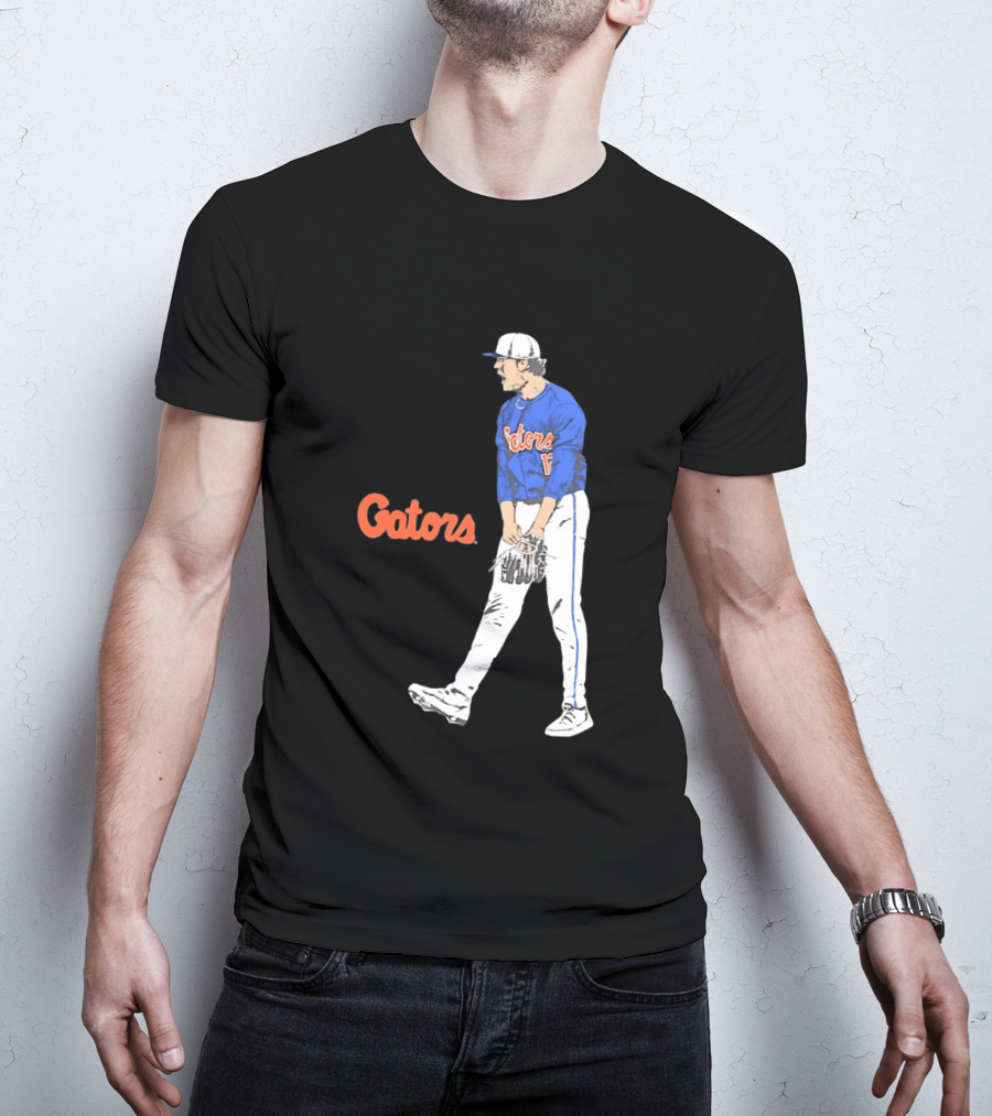 Liam Peterson Florida Gators Baseball Intense Scream Moment T-Shirt