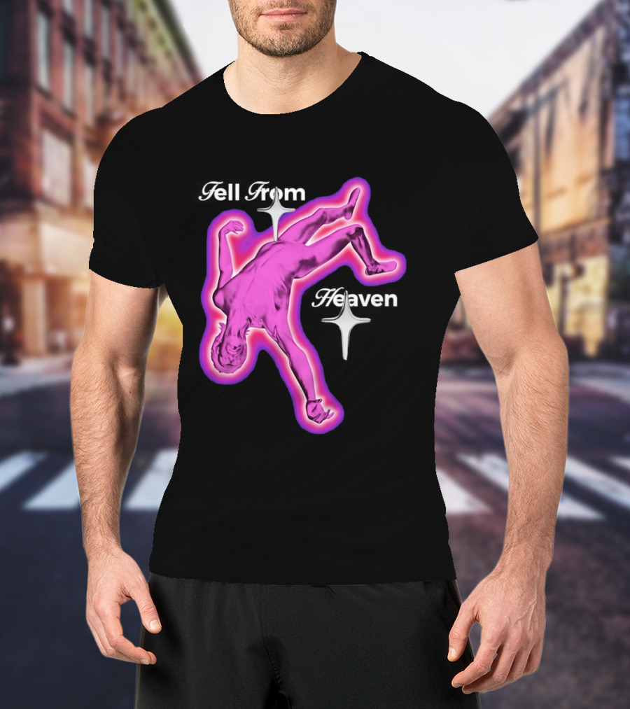 Falling From Heaven Pink Neon T-Shirt