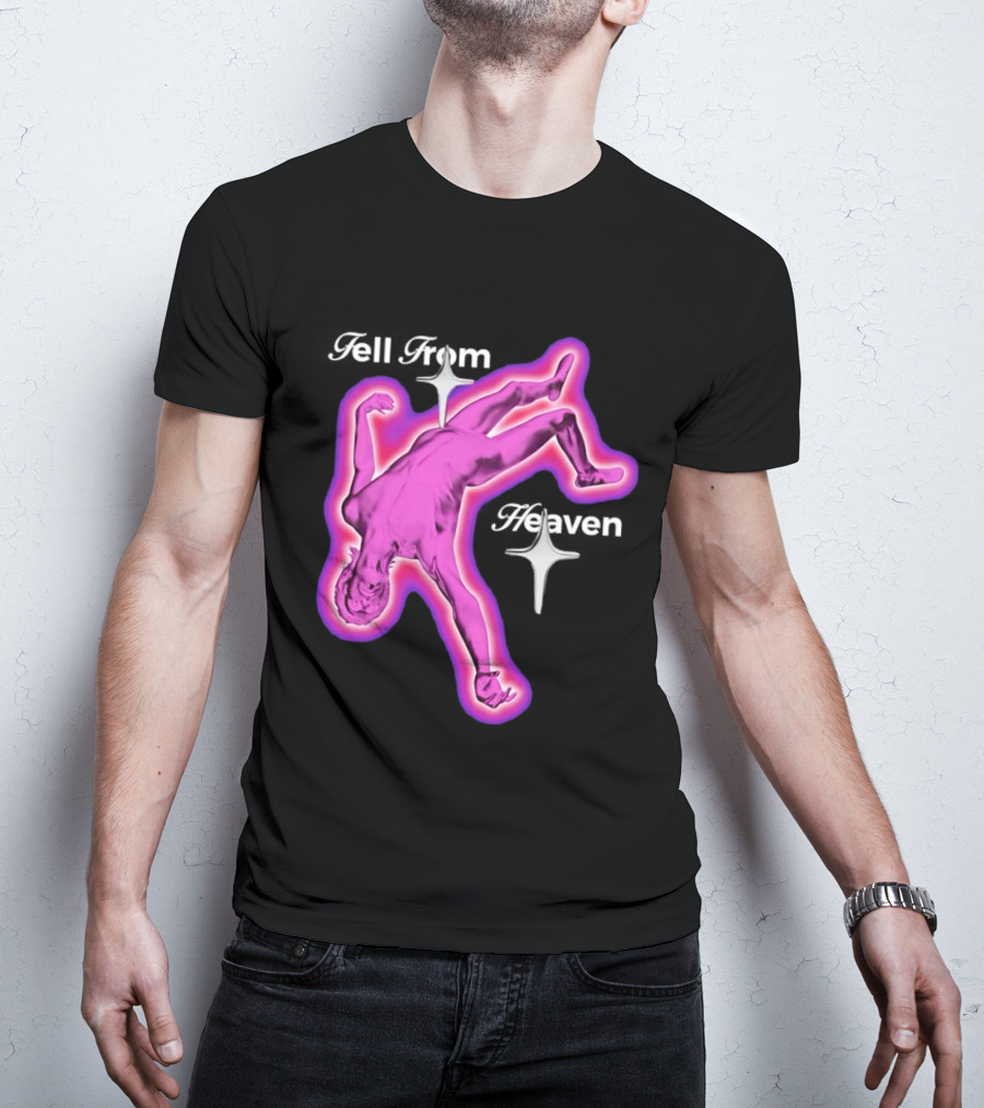 Falling From Heaven Pink Neon T-Shirt