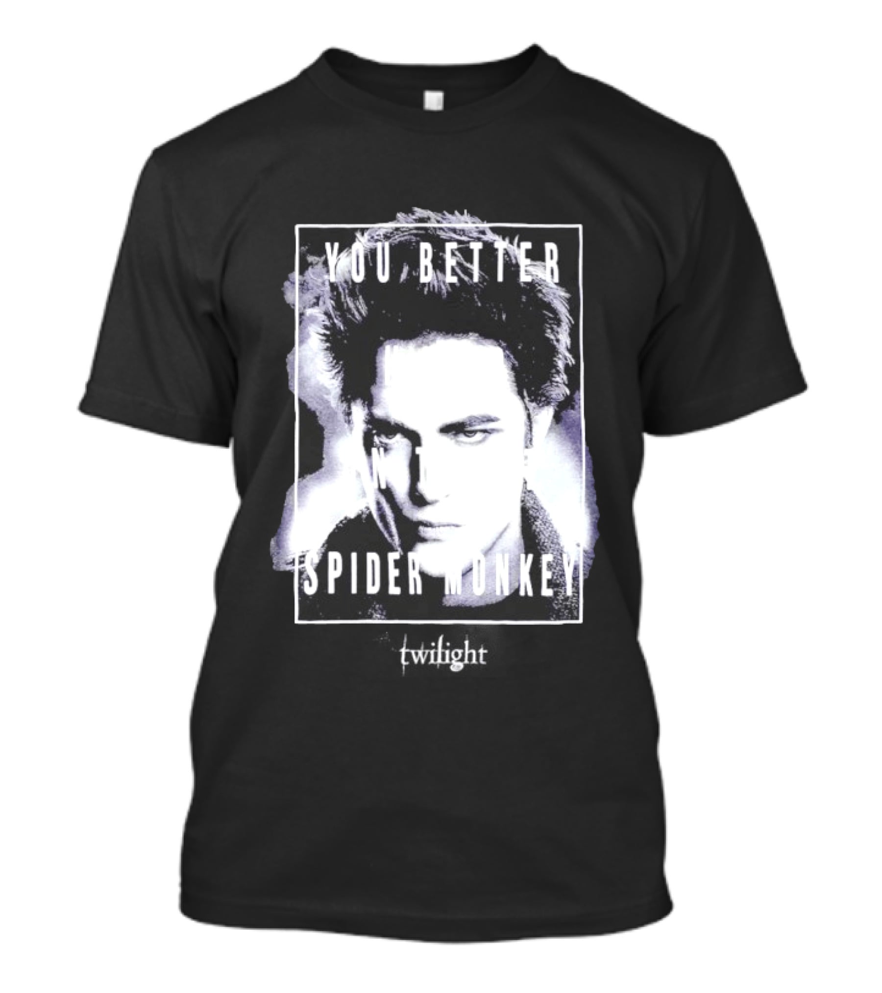 The Twilight Saga You Better Hold On Tight Spider Monkey Edward T-Shirt