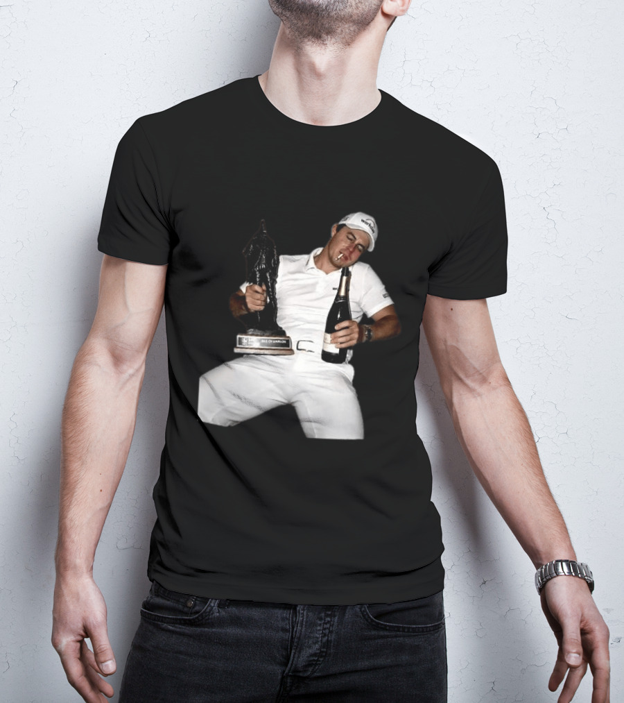 Matt Fitzpatrick Sleeping With Trophy And Wine T-Shirt