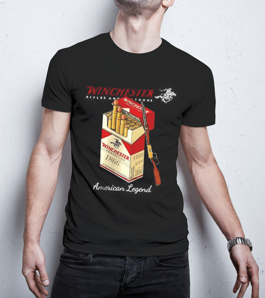 Winchester Rifles Shotguns American Legend 1866 Ammunition T-Shirt